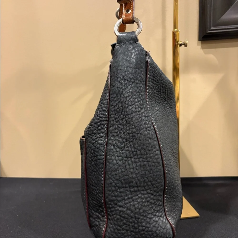 Coach Chelsea Hobo Black Pebbled Leather Shoulder Bag